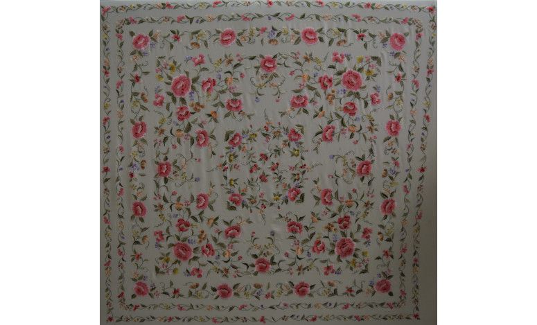 Mantón mano seda 140cm