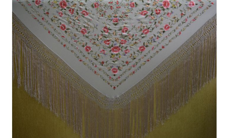Mantón mano seda 140cm