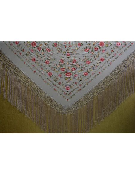 Mantón mano seda 140cm