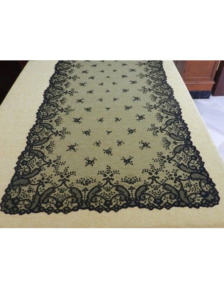 Mantilla bordada a mano en seda 120*240