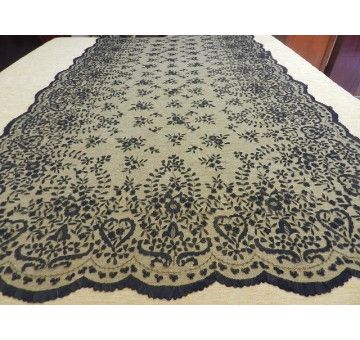 Mantilla bordada a mano en seda 120*240 2