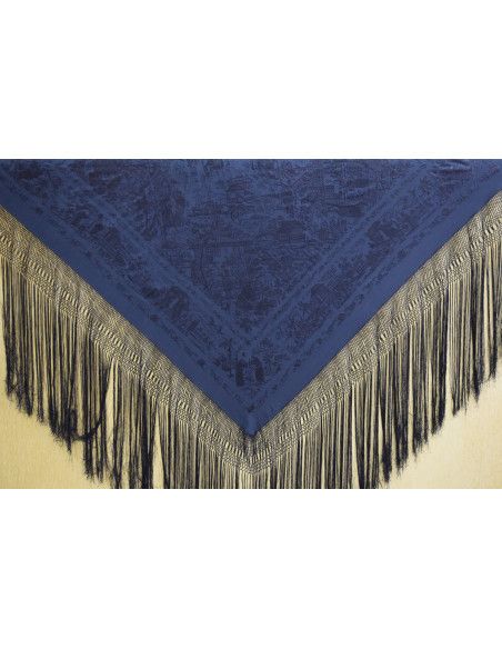 Mantón mano seda 130cm
