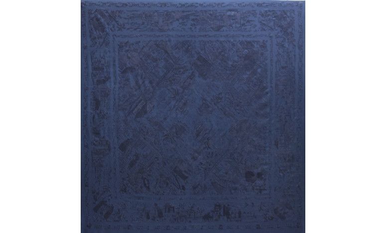 Mantón mano seda 130cm