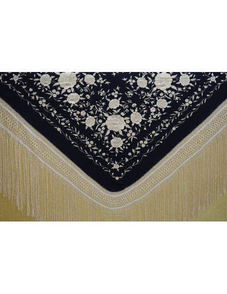 Mantón mano seda 140cm