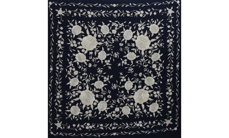 Mantón mano seda 140cm
