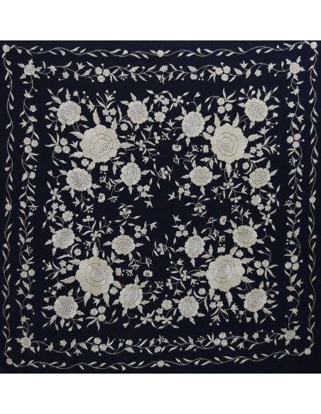 Mantón mano seda 140cm