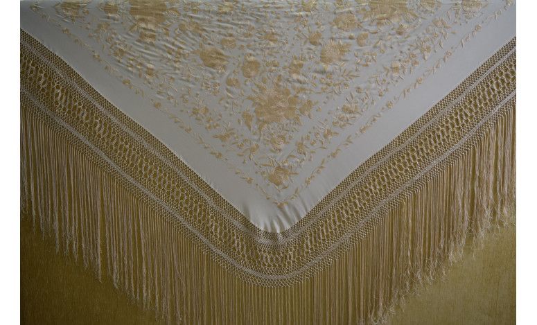 Mantón mano seda 140cm