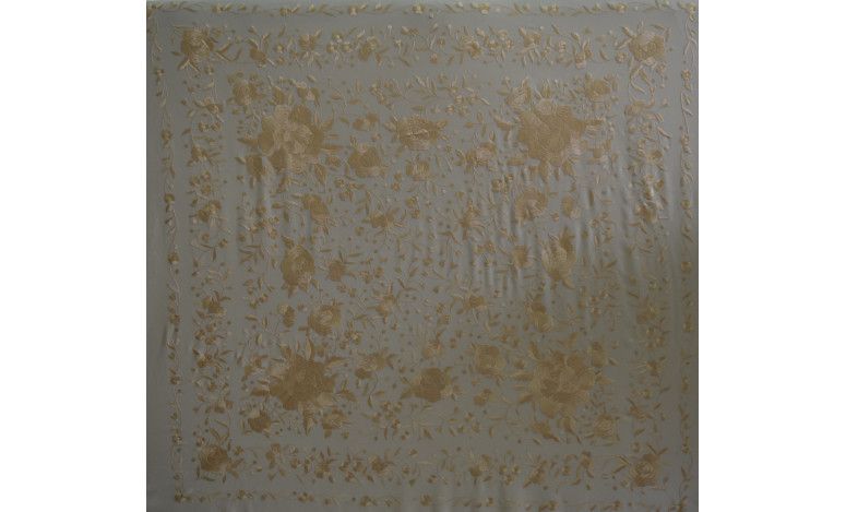 Mantón mano seda 140cm