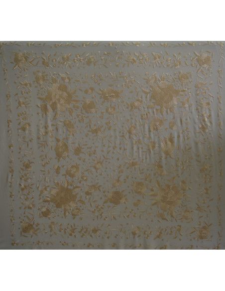 Mantón mano seda 140cm