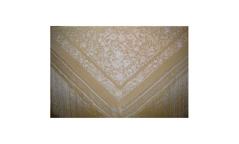 Mantón mano seda 140cm