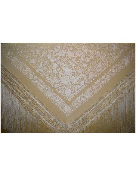 Mantón mano seda 140cm