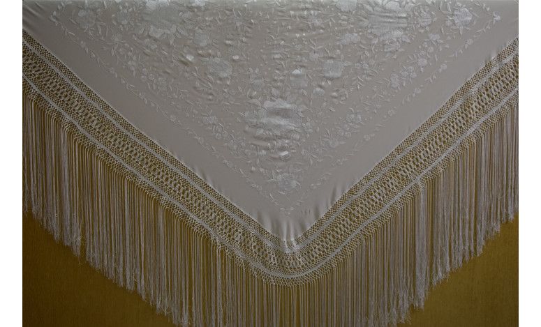 Mantón mano seda 140cm