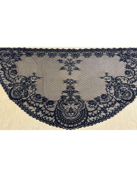Mantilla máquina media luna