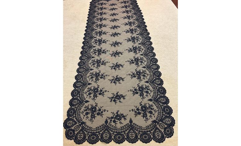 Mantilla máquina niña 65*185