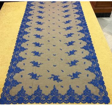 Mantilla máquina azul 100*220