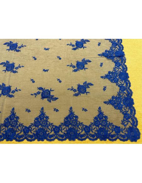 Mantilla máquina azul 100*220