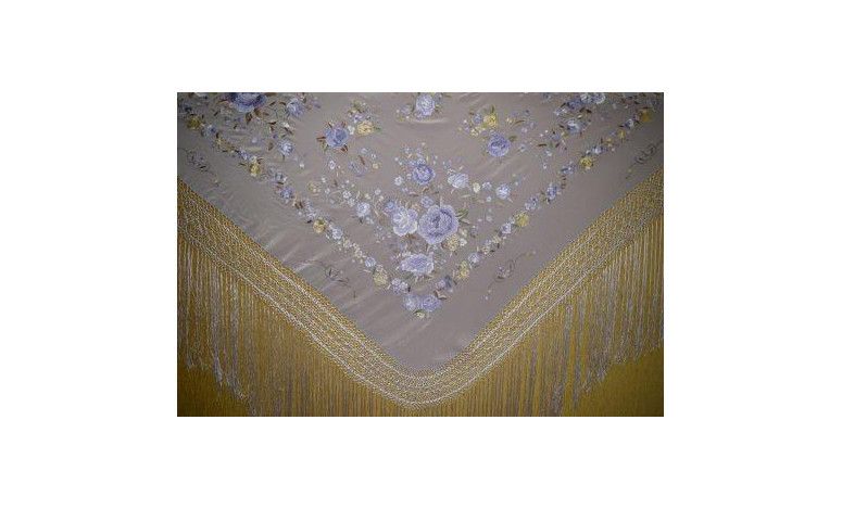 Mantón mano seda 140cm