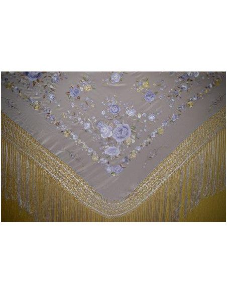 Mantón mano seda 140cm