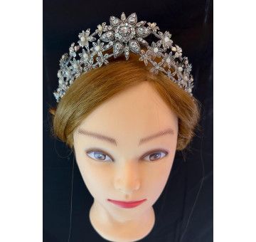 Tiara flores filigrana