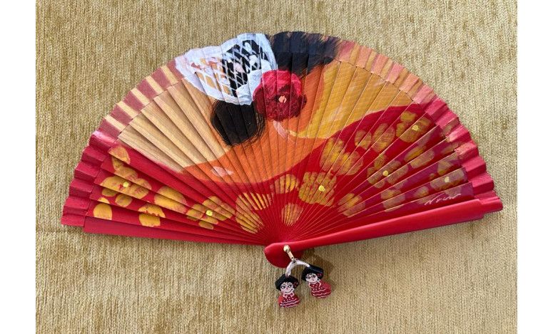 Abanico flamenca peineta