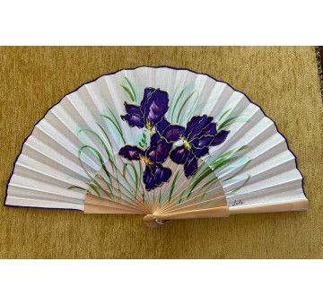 Abanico flor lila