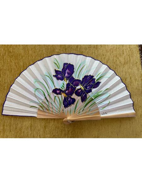 Abanico flor lila