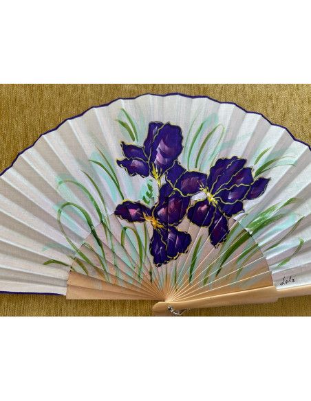 Abanico flor lila