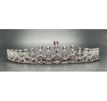 Tiara rodio lágrimas cristal 2
