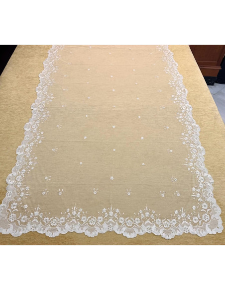 Mantilla mano seda