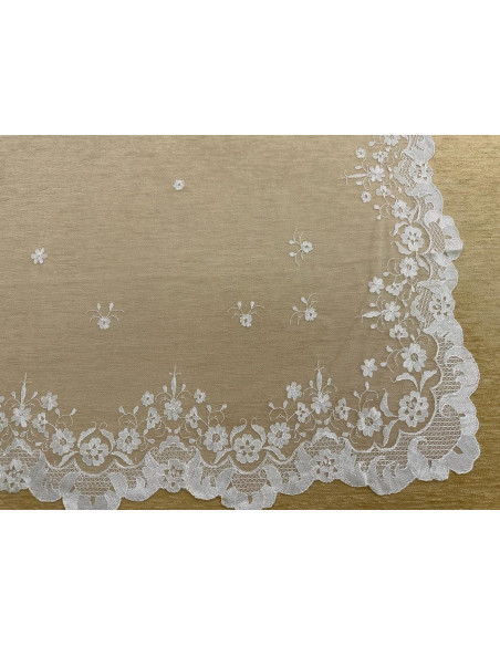 Mantilla mano seda
