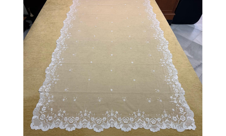 Mantilla mano seda