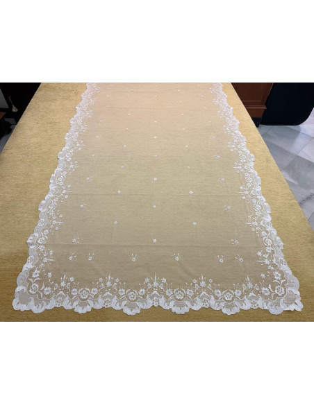 Mantilla mano seda