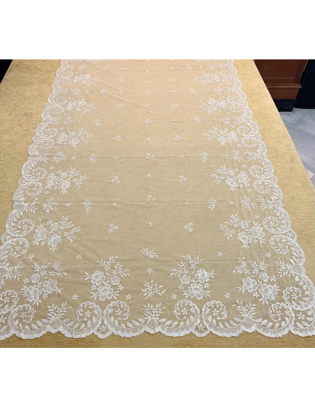 Mantilla mano seda