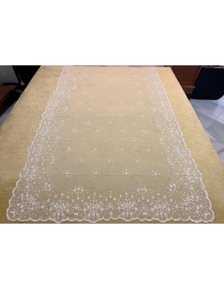 Mantilla mano seda