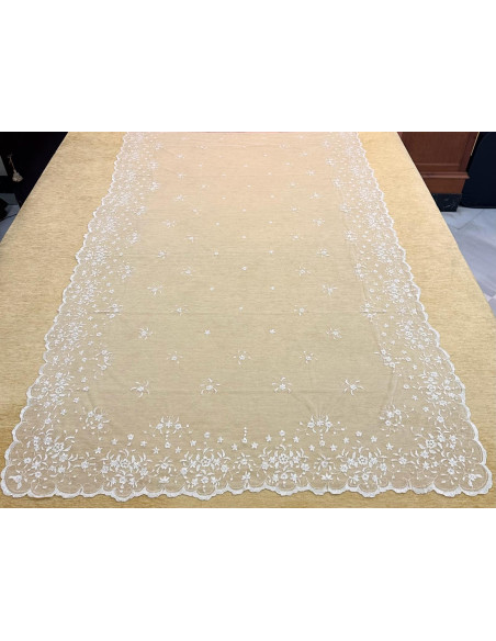 Mantilla mano seda