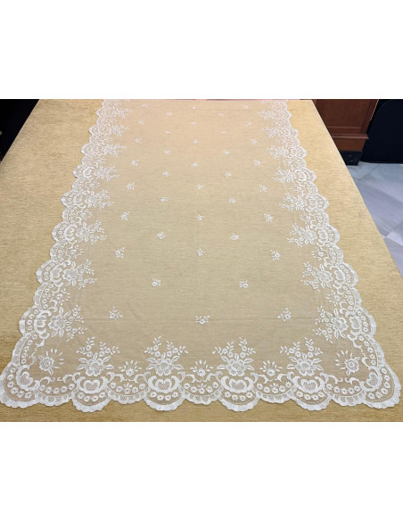 Mantilla mano seda
