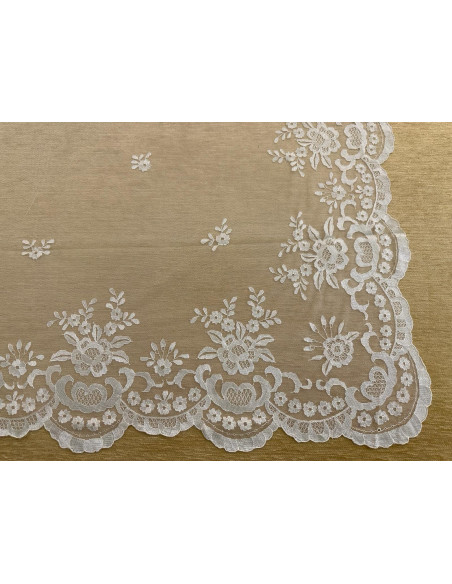 Mantilla mano seda