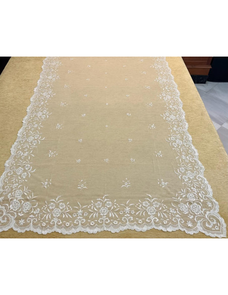 Mantilla mano seda