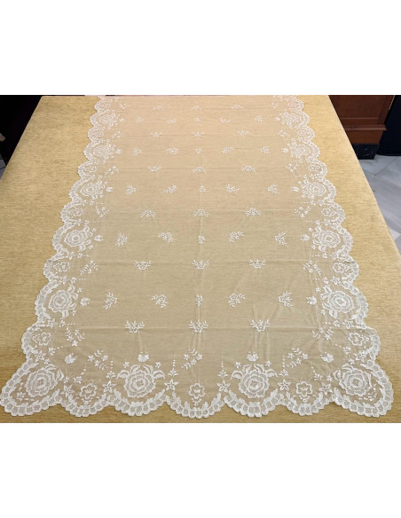 Mantilla mano seda