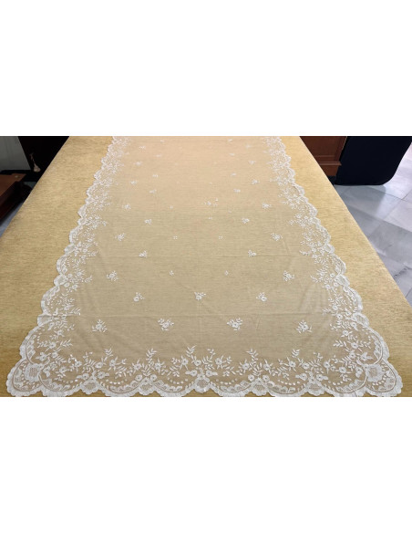 Mantilla mano seda