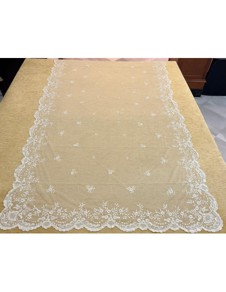 Mantilla mano seda