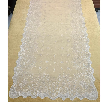 Mantilla mano seda 130*250 2