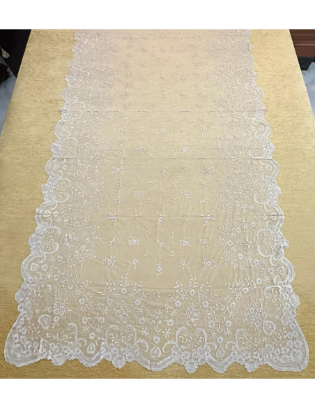 Mantilla mano seda 130*250