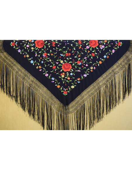 Mantón mano seda 110cm