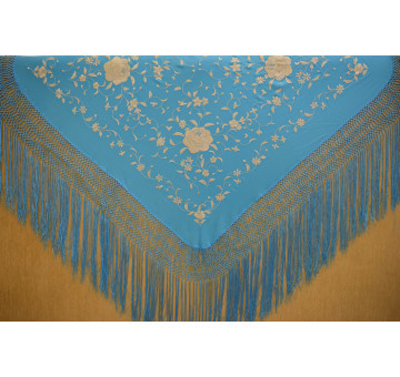 Mantón mano seda 110cm