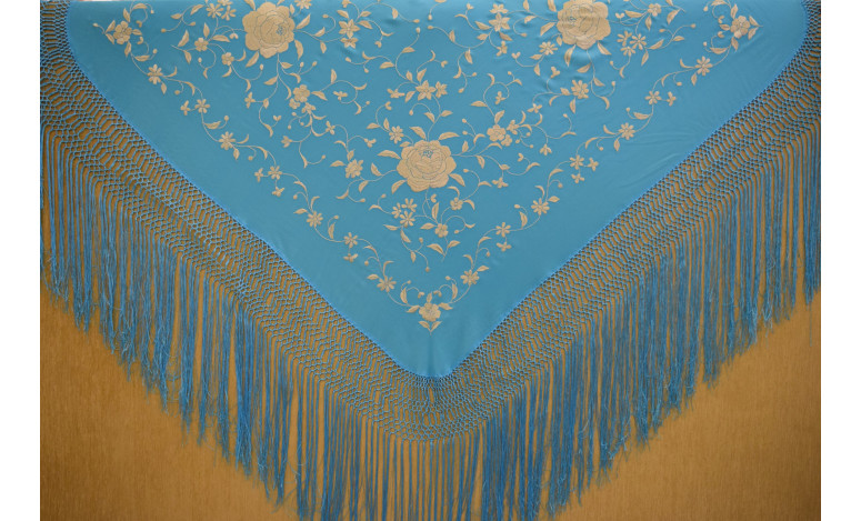 Mantón mano seda 110cm