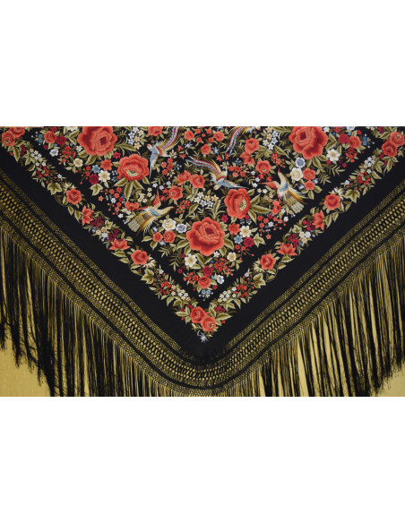 Mantón mano seda 140 cm