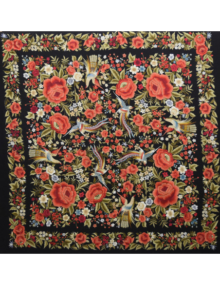 Mantón mano seda 140 cm