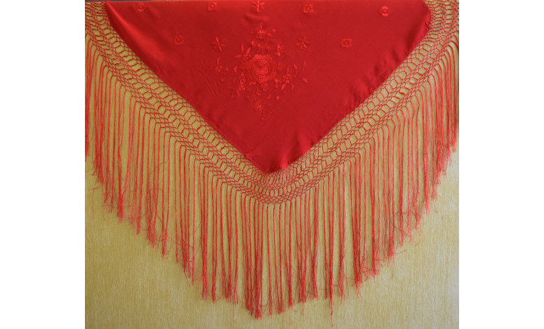 Manton mano seda especial niñas 80cm