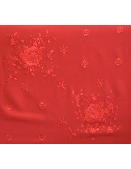 Manton mano seda especial niñas 80cm